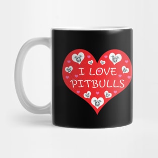 I Love Pitbulls Mug